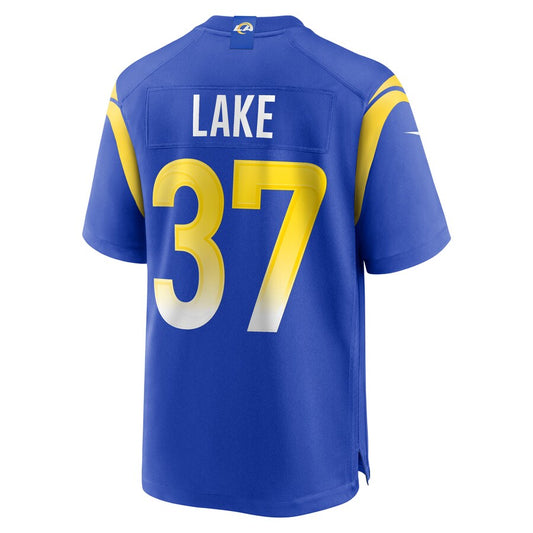 LA.Rams #37 Quentin Lake Royal Game Player Jersey Stitched American Football Jerseys - Main View