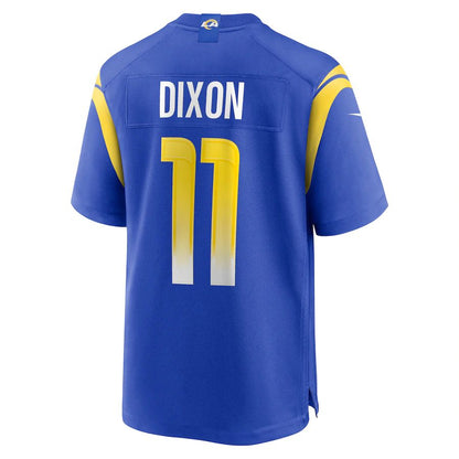 LA.Rams #11 Riley Dixon Royal Game Player Jersey Stitched American Football Jerseys - Main View