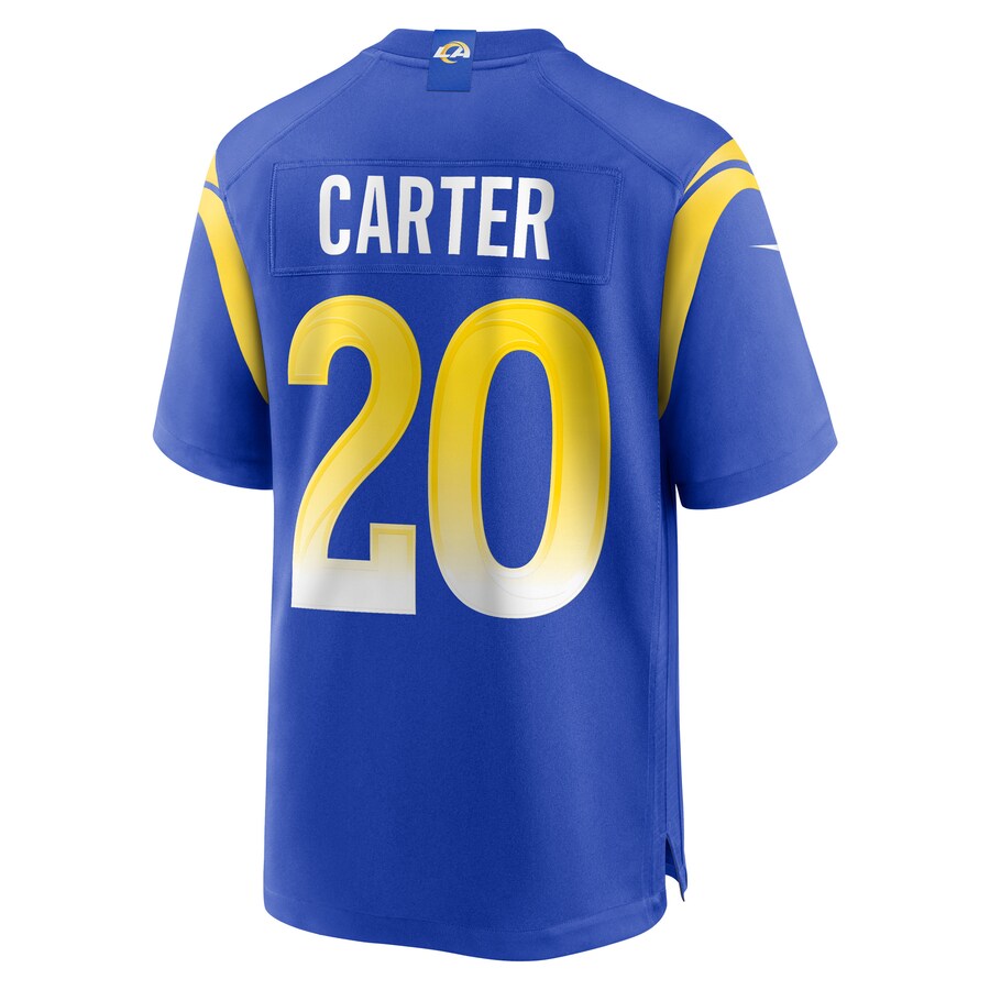 LA.Rams #20 TJ Carter Royal Game Player Jersey Stitched American Football Jerseys - Main View