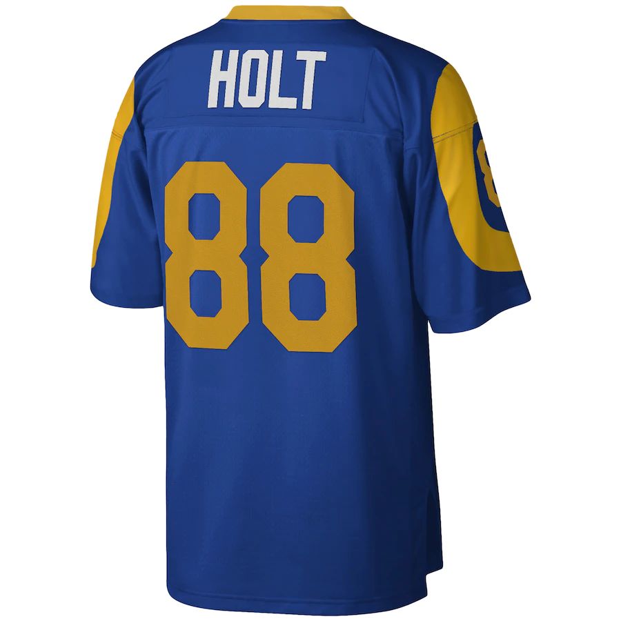LA.Rams #88 Torry Holt Mitchell & Ness Royal 1999 Legacy Replica Jersey Stitched American Football Jerseys - Main View