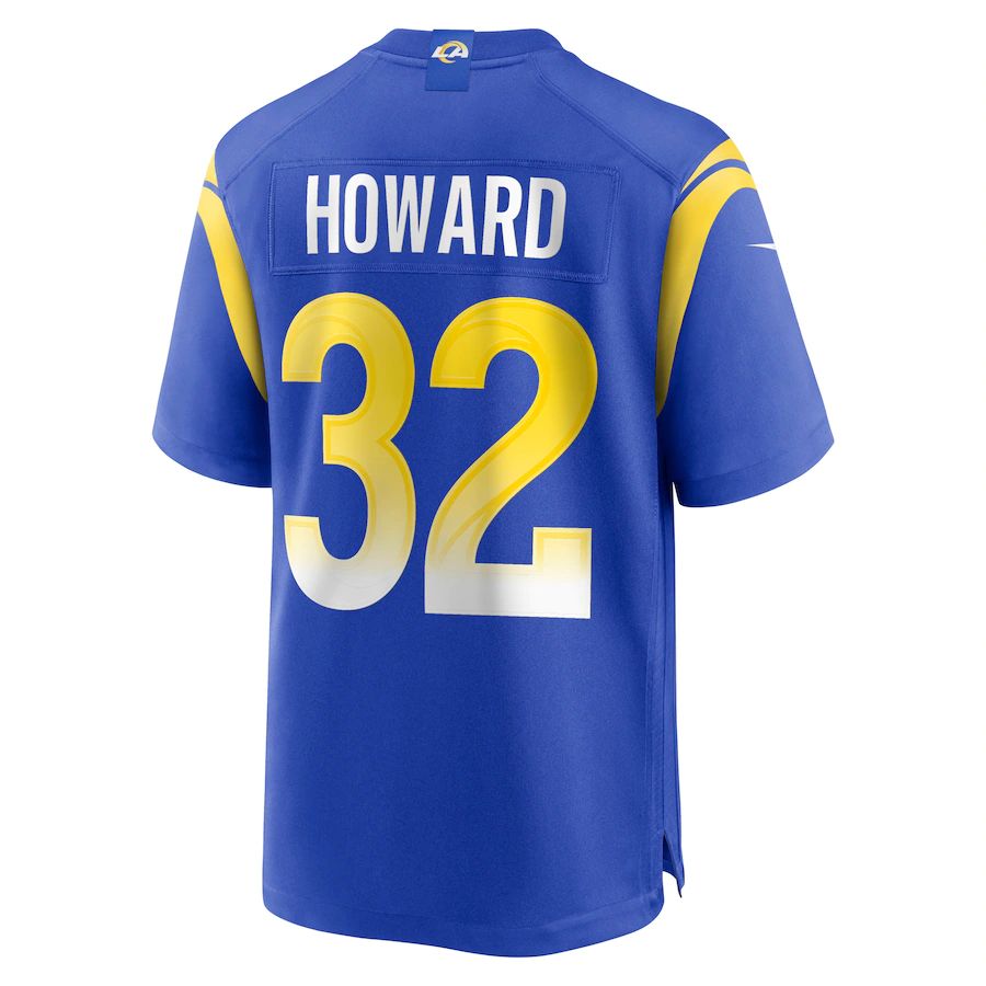 LA.Rams #32 Travin Howard Royal Game Player Jersey Stitched American Football Jerseys - Main View