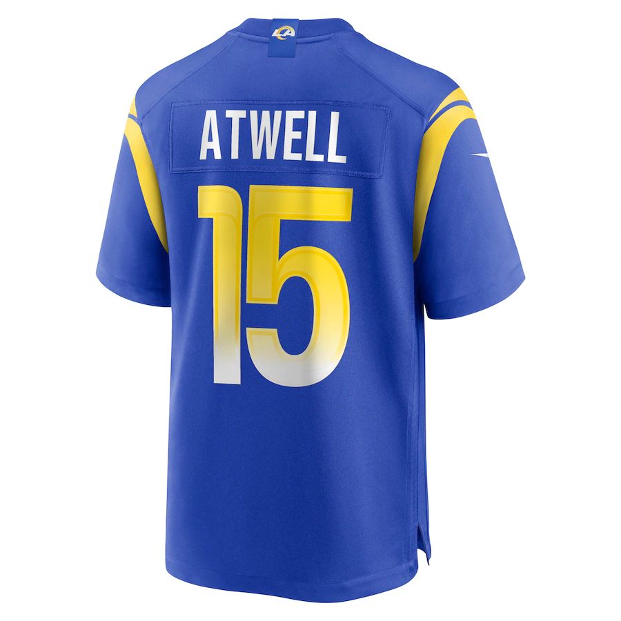 LA.Rams #15 Tutu Atwell Royal Game Player Jersey Stitched American Football Jerseys - Main View