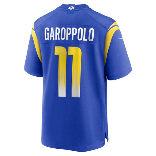 LA.Rams #11 Jimmy Garoppolo Game Jersey - Royal American Football Jersey - Main View