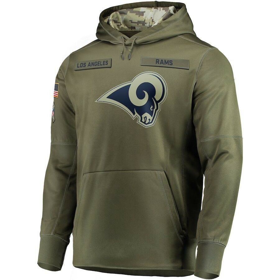 LA.Rams 2024 Salute To Service Club Pullover Hoodie Cheap sale Birthday and Christmas gifts Stitched American Football Jerseys - Main View
