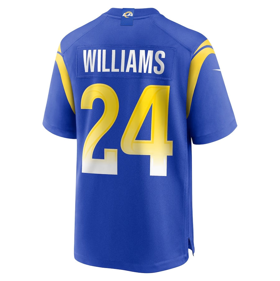 LA.Rams #24 Darious Williams Team Game Jersey - Royal American Football Jersey - Main View