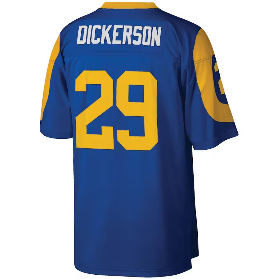 LA.Rams #29 Eric Dickerson Mitchell & Ness Legacy Replica Jersey - Royal Stitched American Football Jersey - Main View