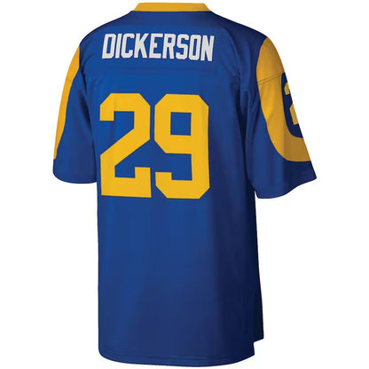 LA.Rams #29 Eric Dickerson Mitchell & Ness Legacy Replica Jersey - Royal Stitched American Football Jersey - Main View