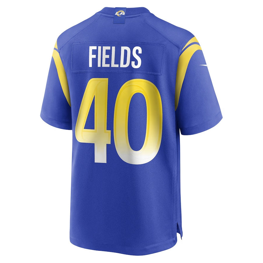 LA.Rams #40 Tony Fields Royal Team Game Stitched American Football Jerseys - Main View