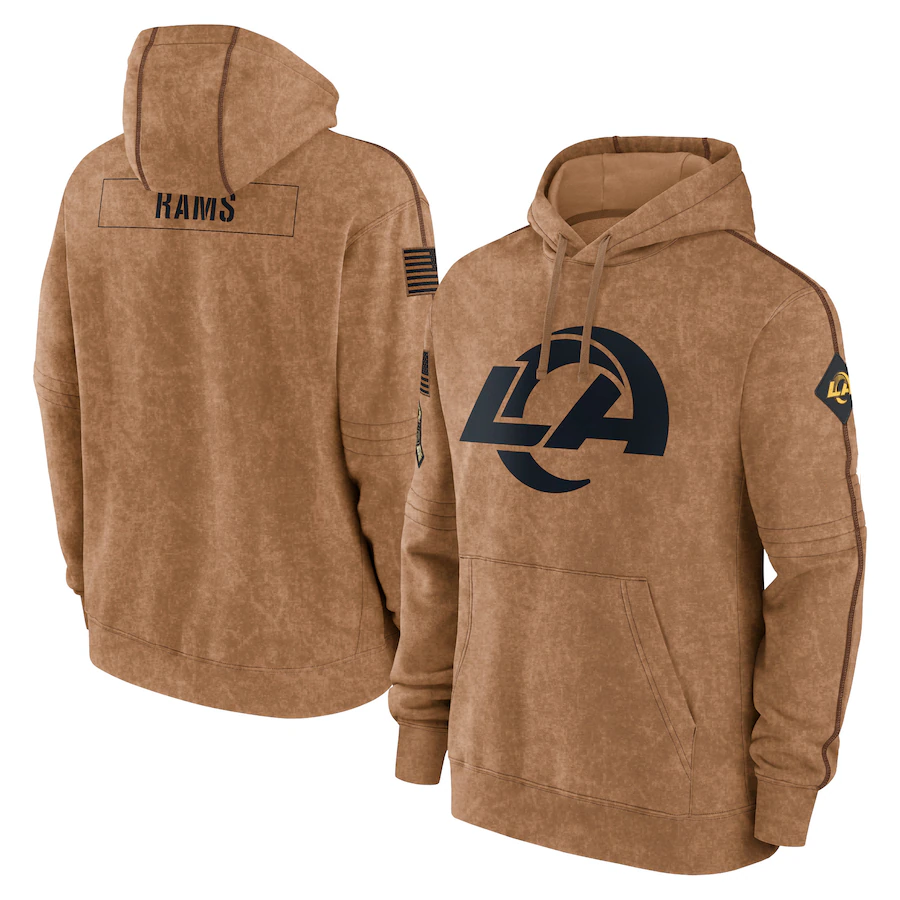 LA.Rams 2023 Salute To Service Club Pullover Hoodie Cheap sale Birthday and Christmas gifts Stitched American Football Jerseys - Main View