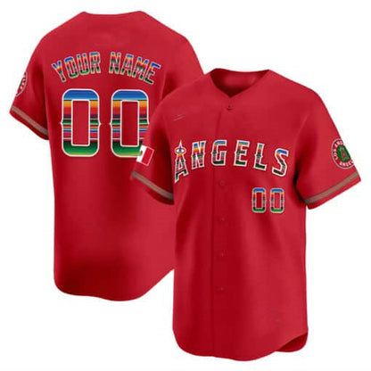 Custom Los Angeles Angels Mexico Vapor Premier Limited – All Stitched Baseball Jersey - Main View