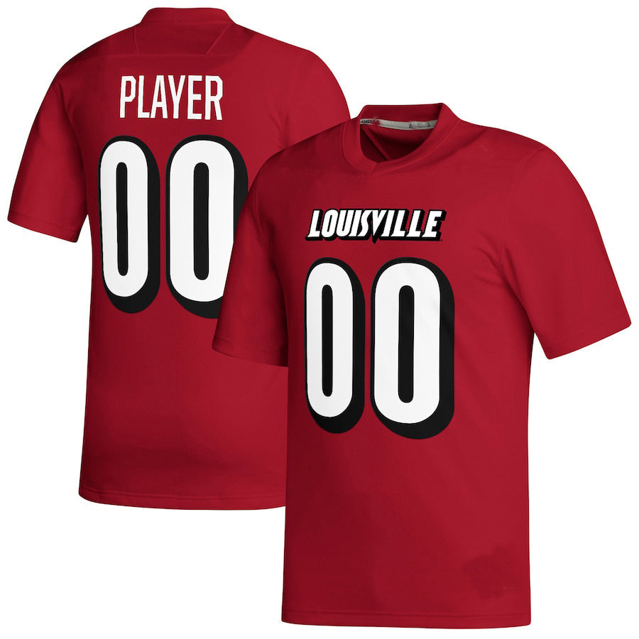 Custom L.Cardinals Pick-A-Player NIL Replica Football Jersey Red American Stitched College Jerseys - Main View