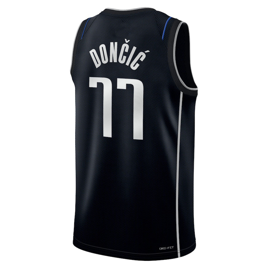 D.Mavericks #77 Luka Doncic Select Series Rookie of the Year Swingman Team Jersey  Stitched American Basketball Jersey - Main View