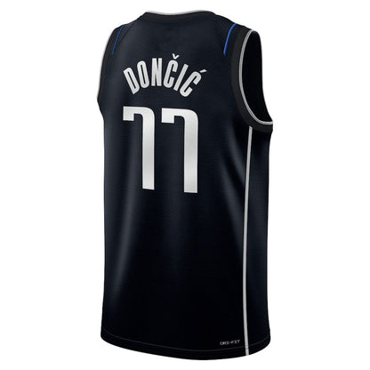 D.Mavericks #77 Luka Doncic Select Series Rookie of the Year Swingman Team Jersey  Stitched American Basketball Jersey - Main View