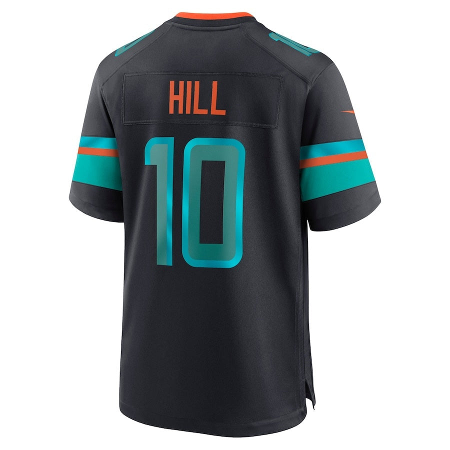 M.Dolphins #10 Tyreek Hill 2025 Rivalries Collection Game Jersey - Pitch Blue Stitched American Football Jerseys - Main View