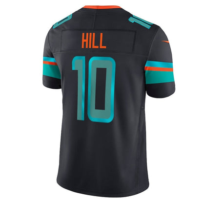 M.Dolphins #10 Tyreek Hill 2025 Rivalries Collection Limited Jersey - Pitch Blue Stitched American Football Jerseys - Main View