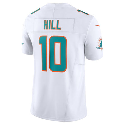 M.Dolphins #10 Tyreek Hill White Vapor F.U.S.E. Limited Stitched American Football Jerseys - Main View