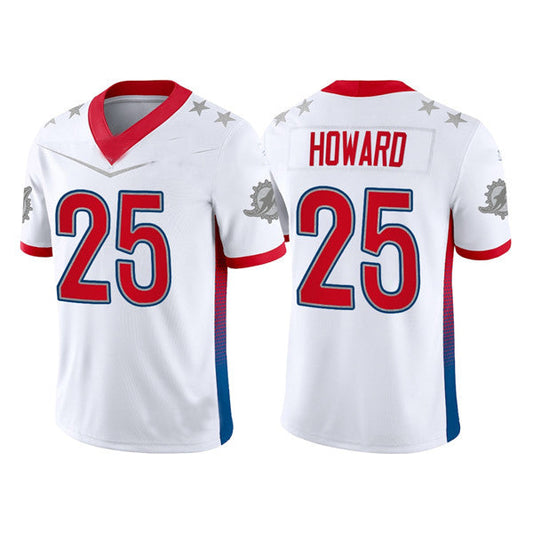 M.Dolphins #25 Xavien Howard 2022 White Stitched Jersey American Football Jerseys - Main View