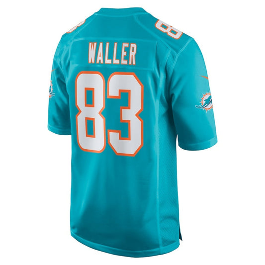 M.Dolphins #83 Darren Waller Aqua Team Game Stitched American Football Jerseys - Main View