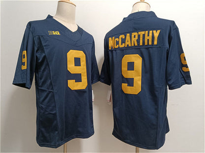 M.Wolverines #9 J.J. McCarthy 2023 F.U.S.E. Navy Stitched Jersey College Jerseys - Main View