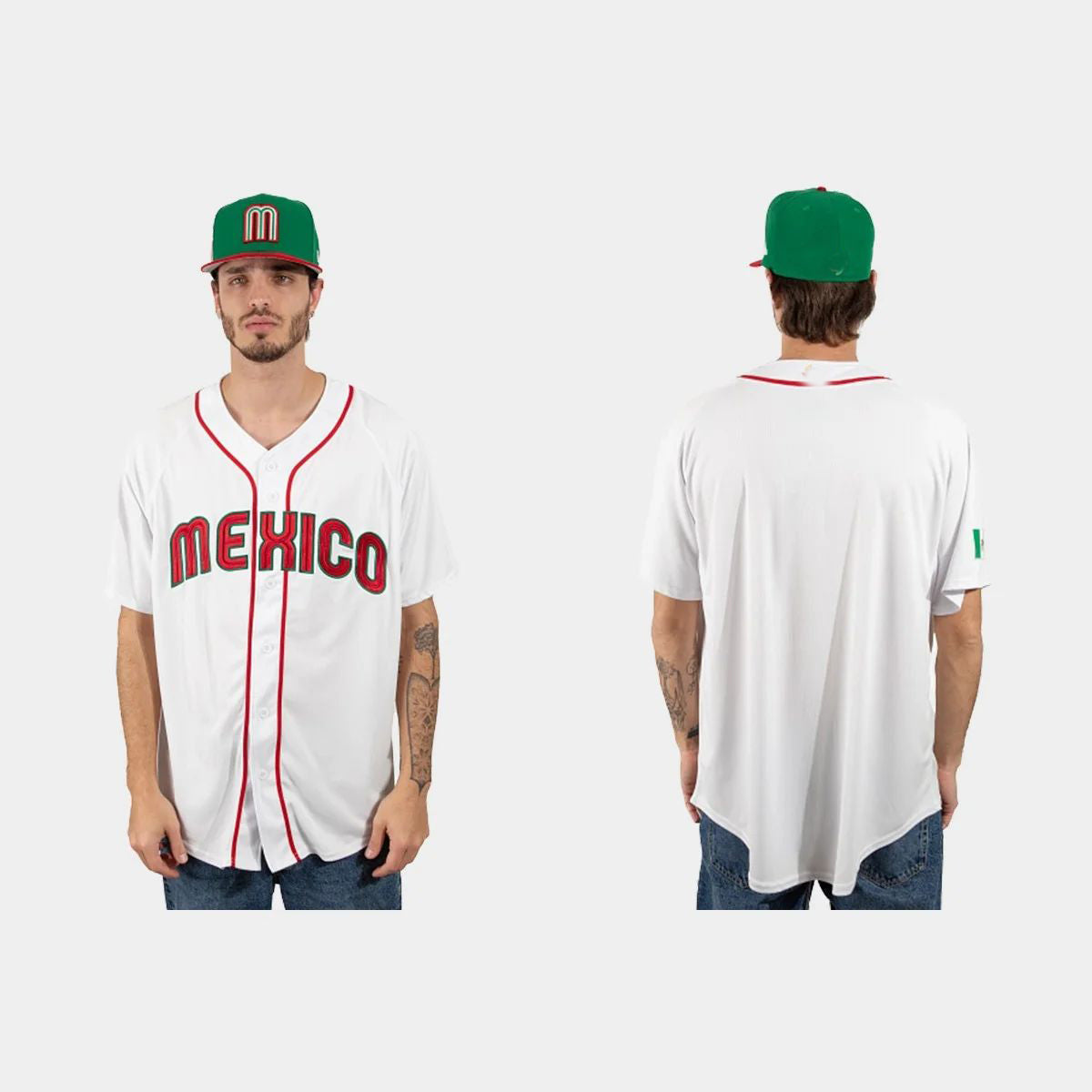 MEXICO BASEBALL 2023 WORLD BASEBALL CLASSIC JERSEY ¨C WHITE Stitches Baseball Jerseys - Main View