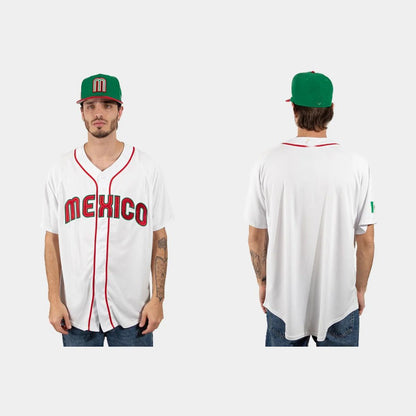 MEXICO BASEBALL 2023 WORLD BASEBALL CLASSIC JERSEY ¨C WHITE Stitches Baseball Jerseys - Main View