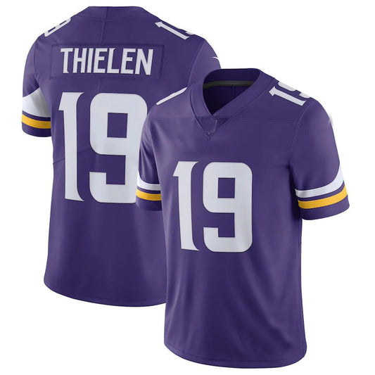 MN.Vikings #19 Adam Thielen Purple Vapor Untouchable Limited Jersey Stitched American Football Jerseys - Main View