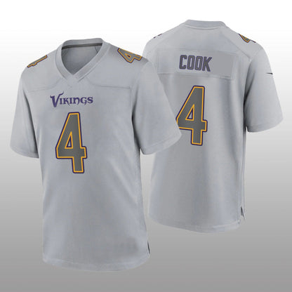 MN.Vikings #4 Dalvin Cook Gray Atmosphere Fashion Game Jersey Stitched American Football Jerseys - Main View