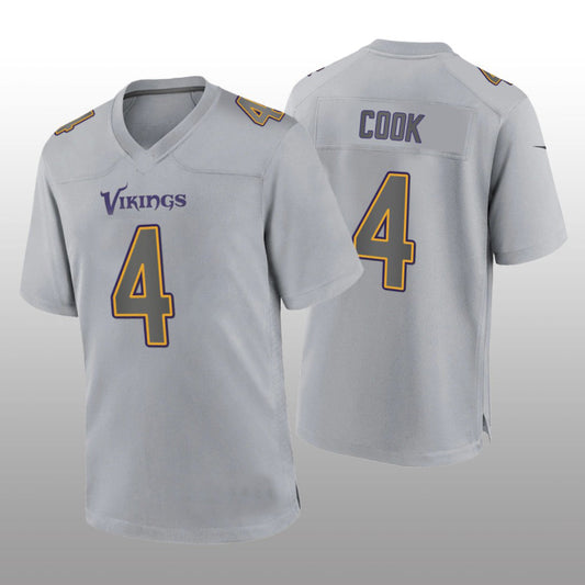 MN.Vikings #4 Dalvin Cook Gray Atmosphere Fashion Game Jersey Stitched American Football Jerseys - Main View