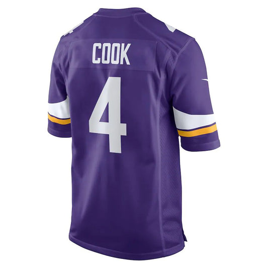 MN.Vikings #4 Dalvin Cook Purple Game Jersey Stitched American Football Jerseys - Main View