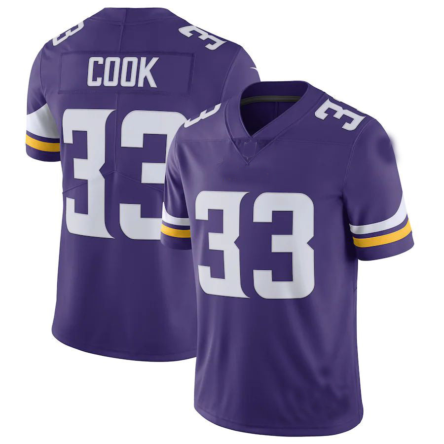 MN.Vikings #33 Dalvin CookPurple Vapor Untouchable Limited Jersey Stitched American Football Jerseys - Main View