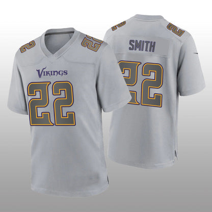 MN.Vikings #22 Harrison Smith Gray Atmosphere Game Jersey Stitched American Football Jerseys - Main View