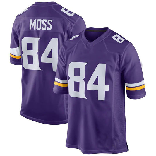 MN.Vikings #84 Randy Moss Purple Retired Player Game Jersey Stitched American Football Jerseys - Main View