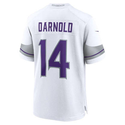MN.Vikings #14 Sam Darnold White Alternate Game Player Stitched American Football Jerseys - Main View