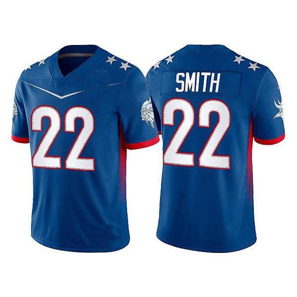 MN.Vikings #22 Harrison Smith 2022 Royal Pro Bowl Stitched Jersey American Football Jerseys - Main View
