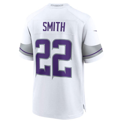 MN.Vikings #22 Harrison Smith White Alternate Game Stitched American Football Jerseys - Main View