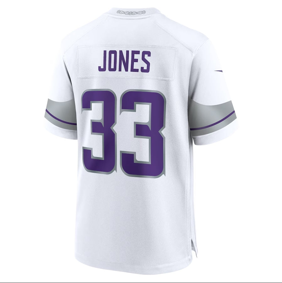 MN.Vikings #33 Aaron Jones White Alternate Game Player Stitched American Football Jerseys - Main View