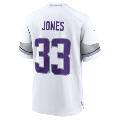 MN.Vikings #33 Aaron Jones White Alternate Game Player Stitched American Football Jerseys - Main View