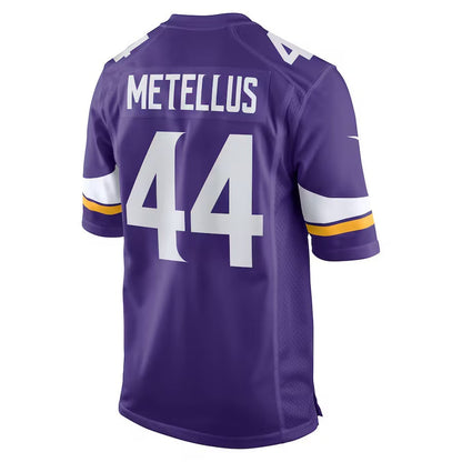 MN.Vikings #44 Josh Metellus Purple Game Stitched American Football Jerseys - Main View