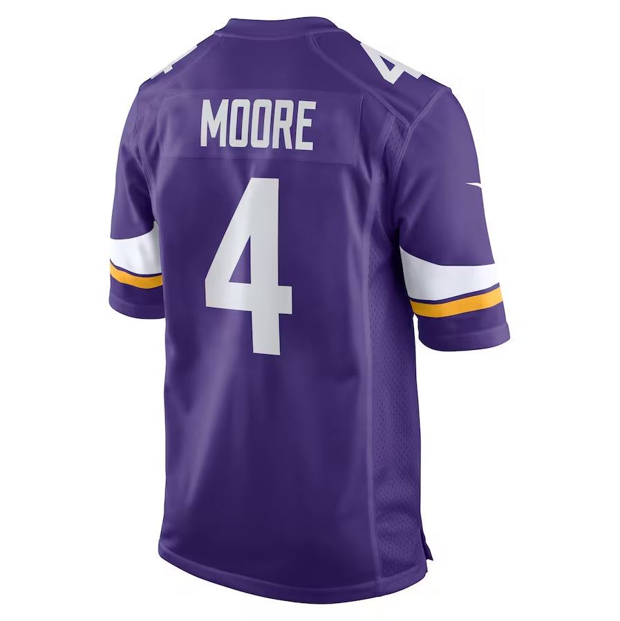 MN.Vikings #4 Rondale Moore Purple Team Game Stitched American Football Jerseys - Main View