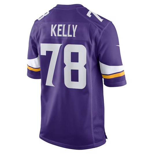 MN.Vikings #78 Ryan Kelly Purple Team Game Stitched American Football Jerseys - Main View