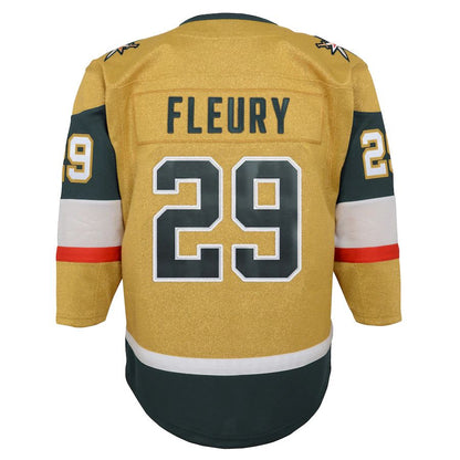 V.Golden Knights #29 Marc-Andre Fleury 2020-21 Alternate Premier Player Jersey Gold Breakaway Jersey Stitched American Hockey Jerseys - Main View
