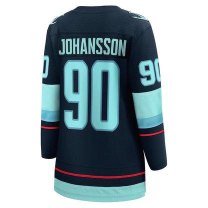 S.Kraken #90 Marcus Johansson Fanatics Branded Home Breakaway Player Jersey Blue Stitched American Hockey Jerseys - Main View