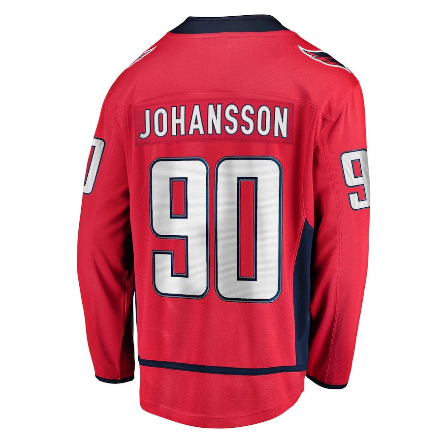 W.Capitals #90 Marcus Johansson Fanatics Branded Home Breakaway Player Jersey Red Stitched American Hockey Jerseys - Main View