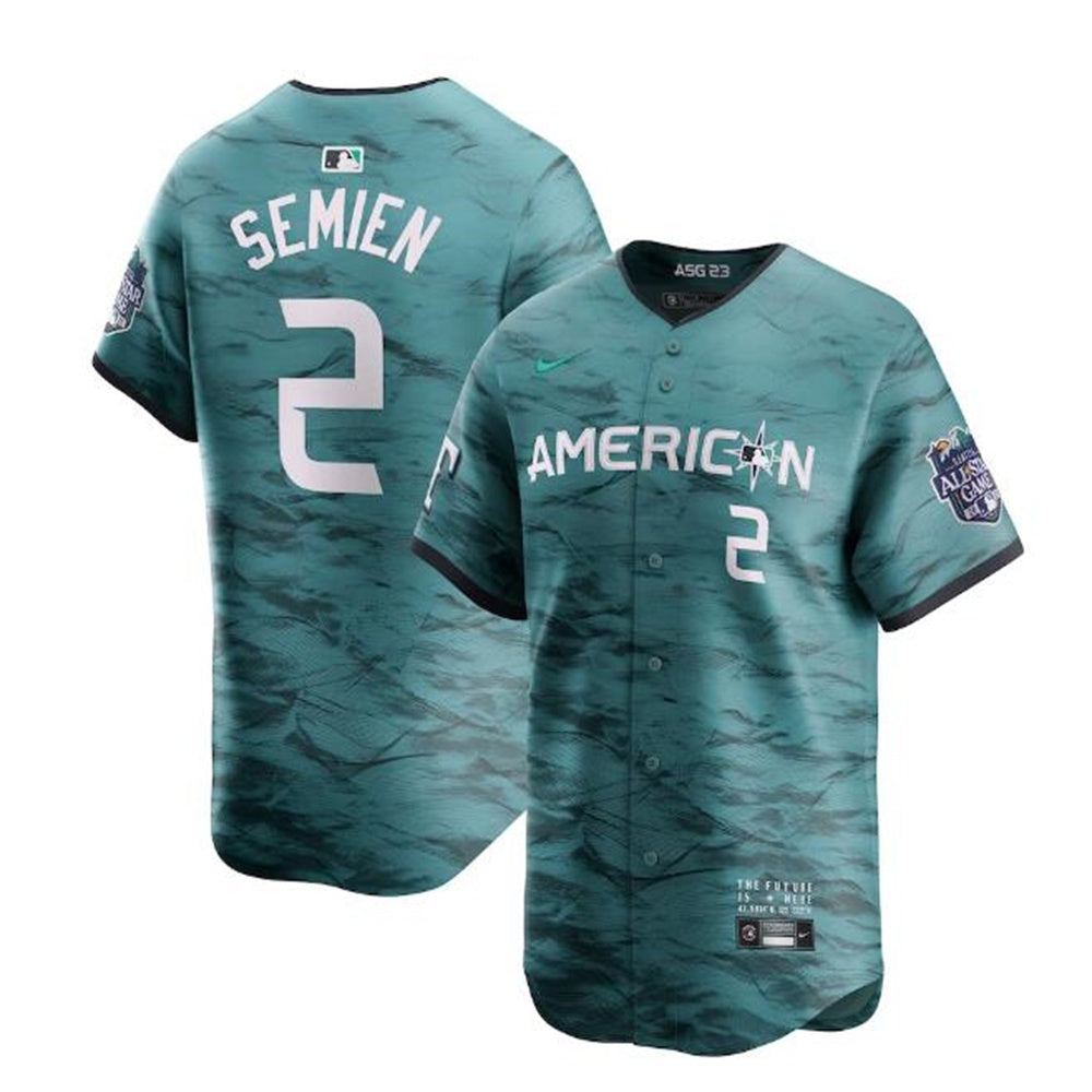 #2 Marcus Semien American League 2023 All-Star Game Limited Player Jersey - Teal Baseball Jerseys - Main View