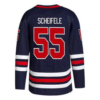 W.Jets #55 Mark Scheifele 2021-22 Alternate Primegreen Authentic Pro Player Jersey Navy Stitched American Hockey Jerseys - Main View