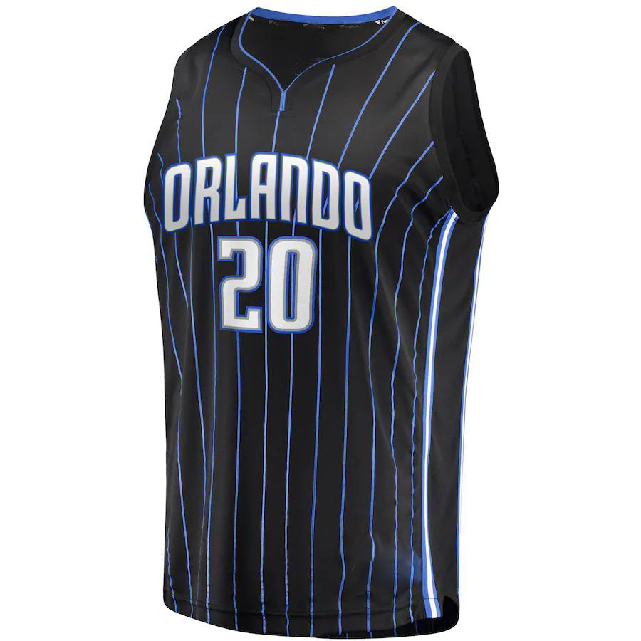 O.Magic #20 Markelle Fultz Fanatics Branded  2019 Fast Break Replica Player Jersey Black Icon Edition Stitched American Basketball Jersey - Main View