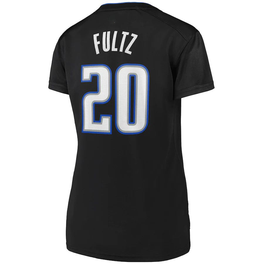 O.Magic #20 Markelle Fultz Fanatics Branded Women's 2019 Fast Break Replica Player Jersey Black Icon Edition Stitched American Basketball Jersey - Main View