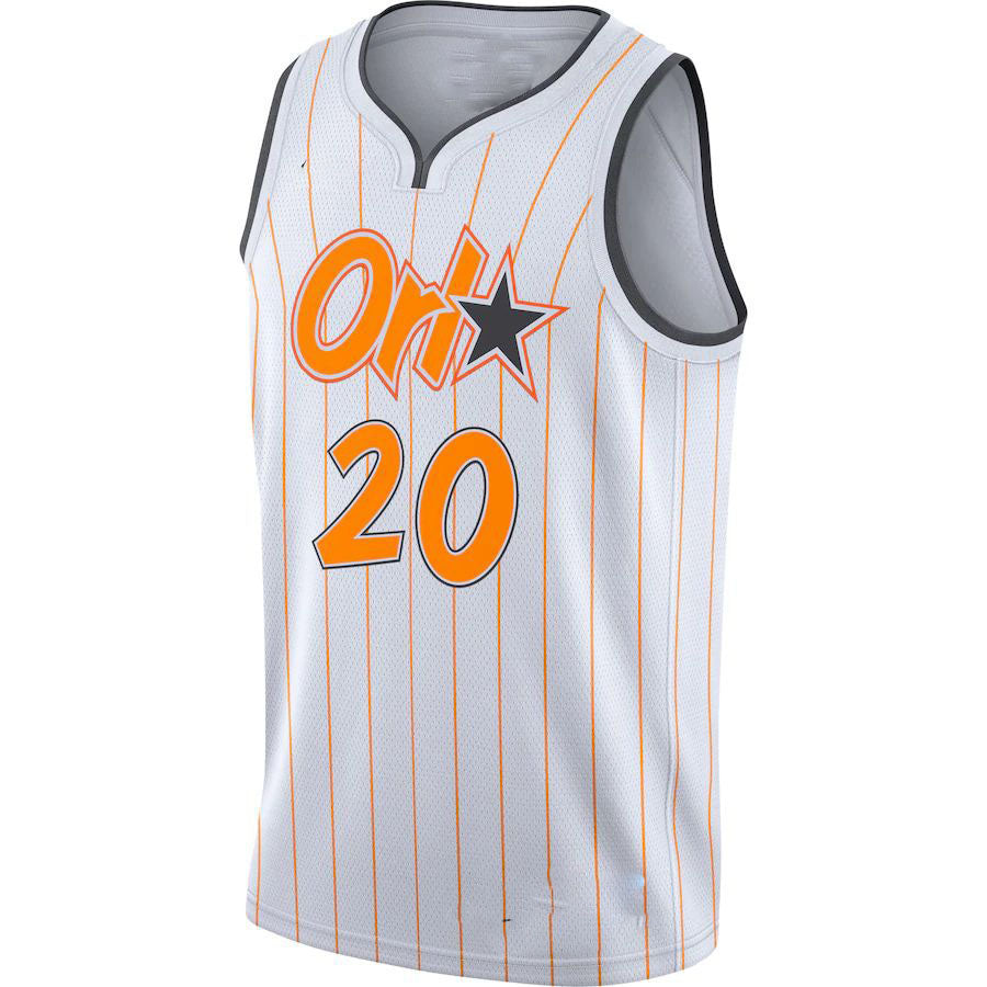 O.Magic #20 Markelle Fultz 2020-21 Swingman Jersey City Edition White Stitched American Basketball Jersey - Main View