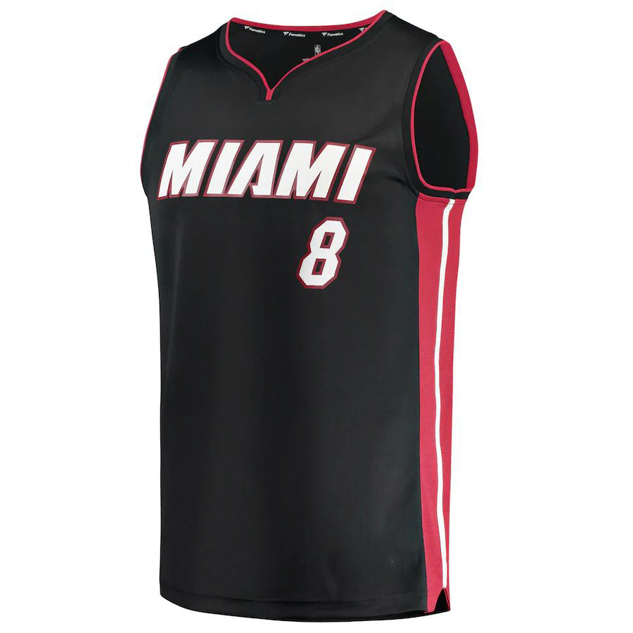 M.Heat #8 Markieff Morris Fanatics Branded  2021-22 Fast Break Replica Jersey Icon Edition Black Stitched American Basketball Jersey - Main View