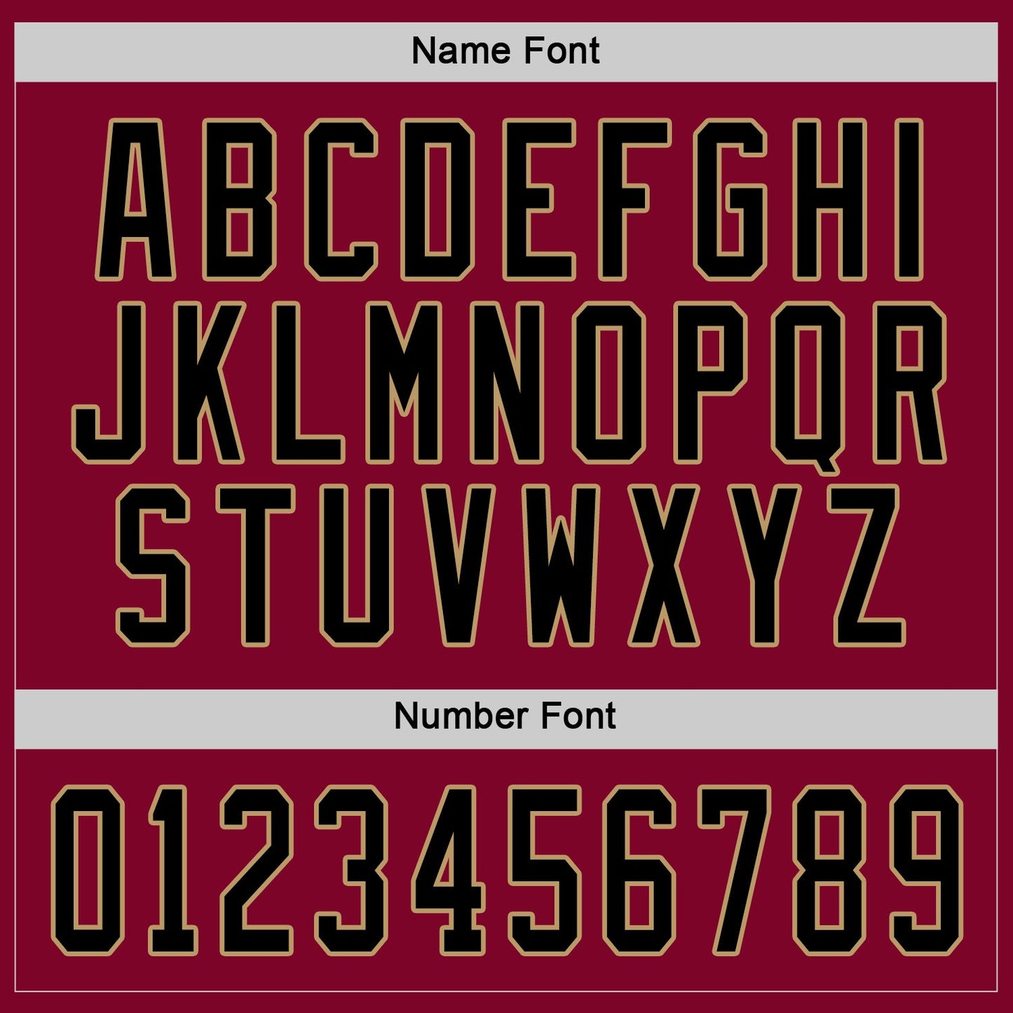 Custom Maroon Black-Old Gold Hockey Jersey view 3